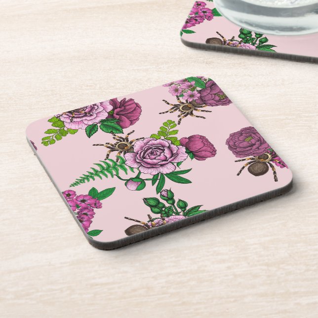 Dessous-de-verre Bouquets et tarantula (Côté gauche)