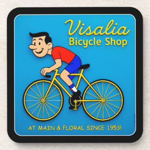 DESSOUS-DE-VERRE BOUTIQUE À VÉLOS VISALIA.