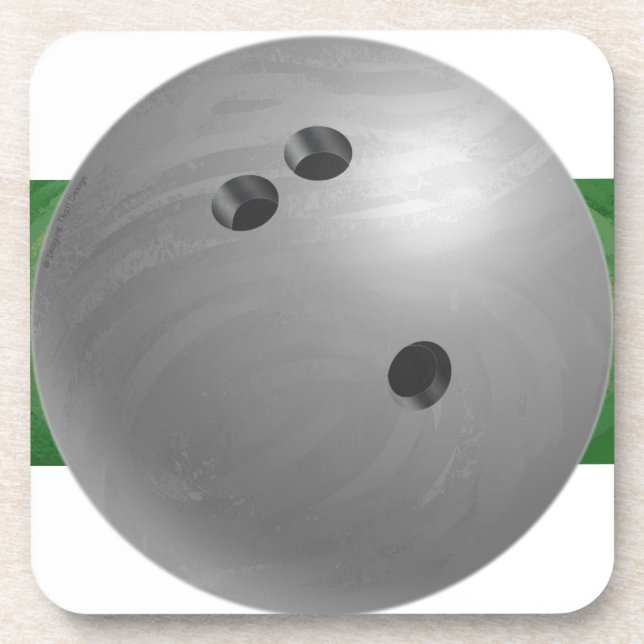 Dessous-de-verre Bowling Ball Grey (Devant)