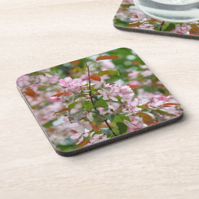 Dessous-de-verre Branche délicate avec fleurs pommier (Côté gauche)