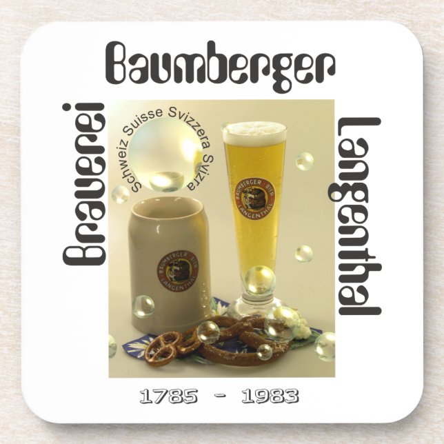 Dessous-de-verre Brasserie de Baumberger Langenthal Kork (Devant)