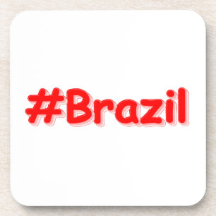 Dessous-de-verre "#Brazil" Joli design. Commandez dès maintenant