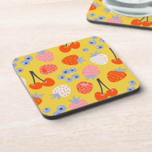 Dessous-de-verre Bright Coloré Motif Fruit Berry