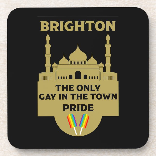 Dessous-de-verre Brighton Gay pride - Brighton England LGBT - (Devant)
