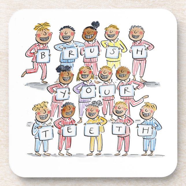 Dessous-de-verre Brosse tes dents (Devant)