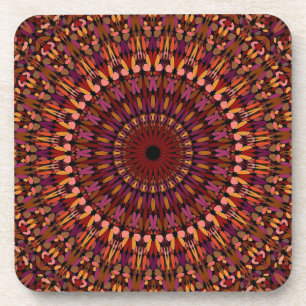 Dessous-de-verre Brown floral Mandala Design-48566