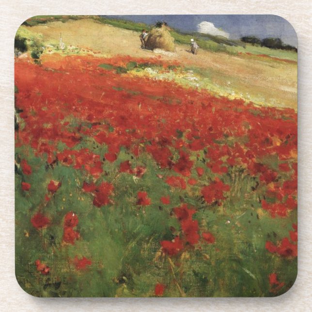 Dessous-de-verre BRUCE, William coquelicots rouges fleurs pavots (Devant)