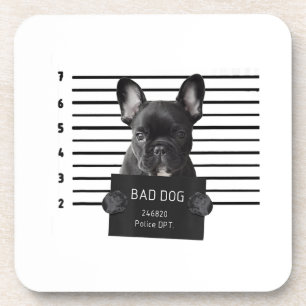 Dessous-de-verre Bulldog Bad Chien Jail Frenchie Chien Maman Lover