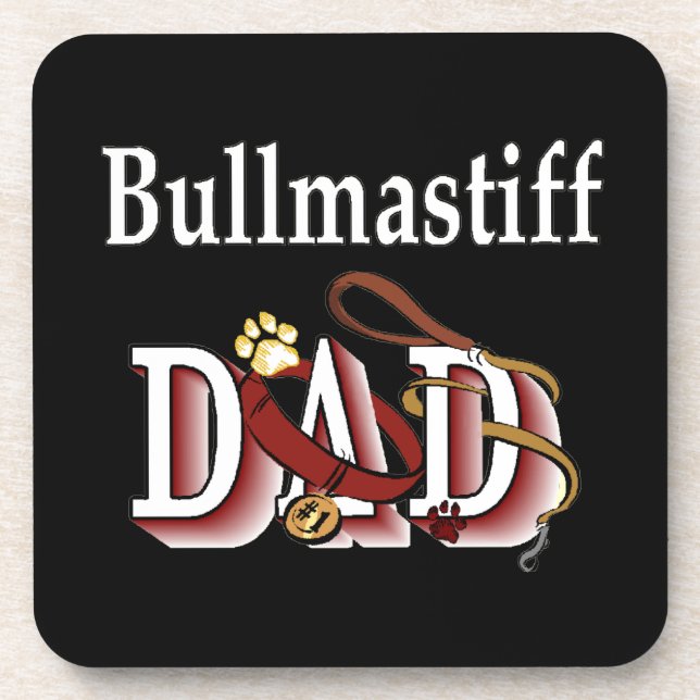Dessous-de-verre Bullmastiff Dad (Devant)