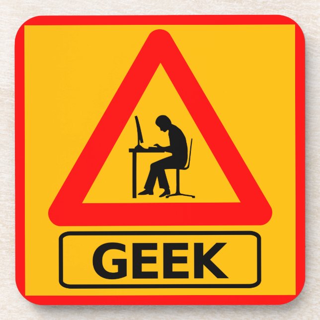 Dessous-de-verre Bureau de travail Nerd geek (Devant)
