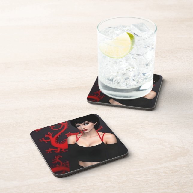 Dessous-de-verre Burnt Out Souls hard plastic coasters (Côté Droit)
