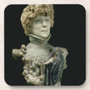 Dessous-de-verre Buste de portrait de Sarah Bernhardt (1844-1923)