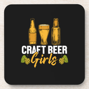 Dessous-de-verre Buveuse de bière Bière artisanale Filles Anniversa