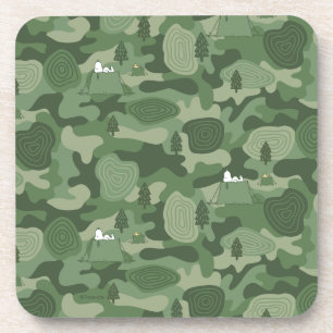 Dessous-de-verre cacahuètes Camouflage Snoopy & Woodstock