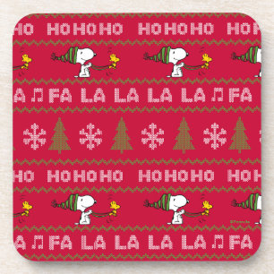Dessous-de-verre cacahuètes Chandail de Noël Snoopy & Woodstock