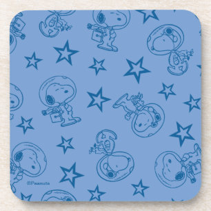 Dessous-de-verre cacahuètes Snoopy Blue Space Astronaut Motif