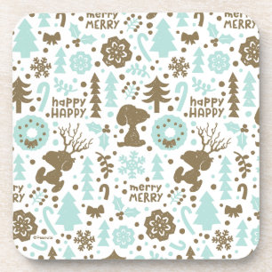 Dessous-de-verre cacahuètes Snoopy Frosty Motif de Noël