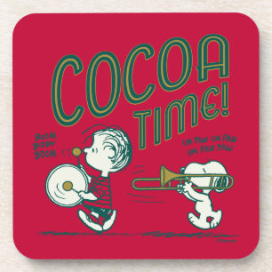 Dessous-de-verre cacahuètes   Snoopy & Linus Cocoa Time