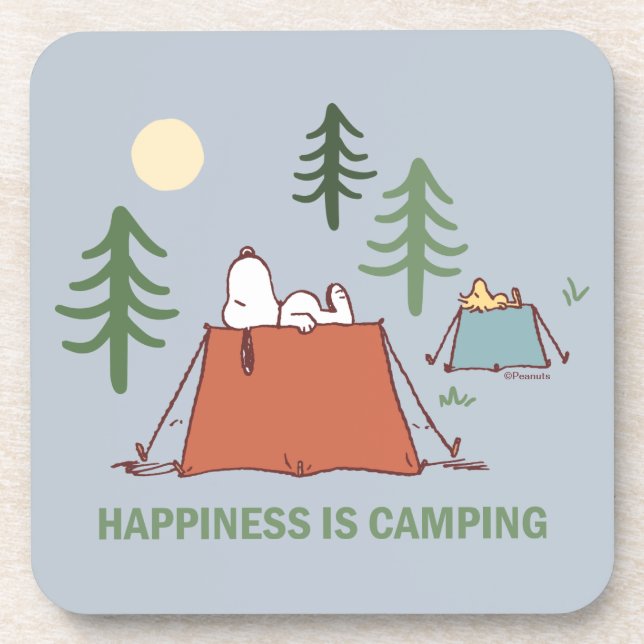 Dessous-de-verre cacahuètes | Snoopy & Woodstock Tentes de pose (Devant)