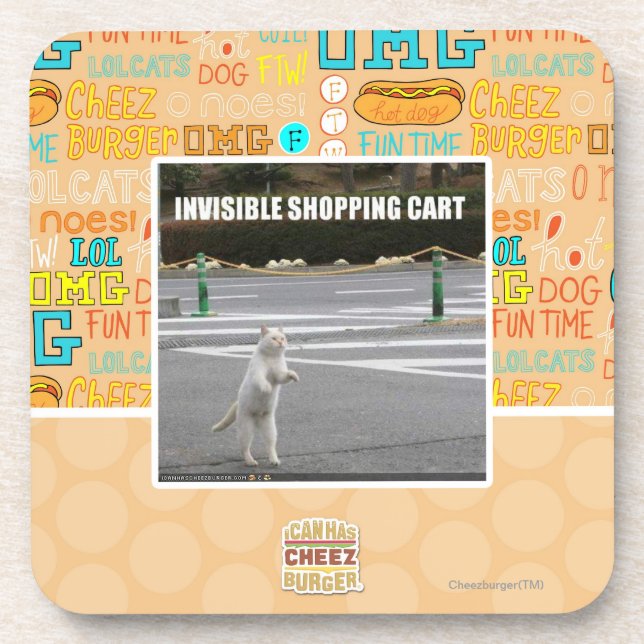 DESSOUS-DE-VERRE CADDIE INVISIBLE (Devant)