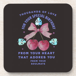 DESSOUS-DE-VERRE CADEAU D'AMOUR MAMAN PAPA PROFESSEUR PATRON FILS S