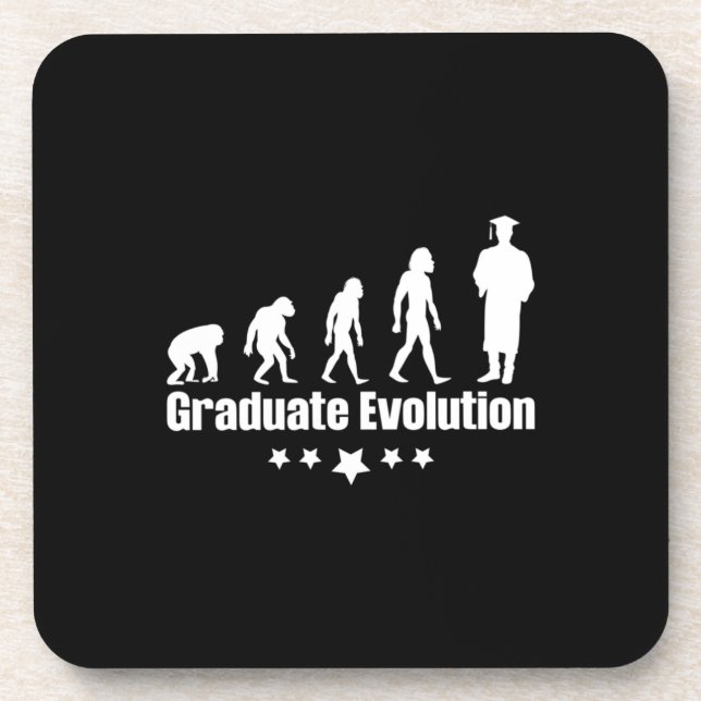 Dessous-de-verre Cadeau de diplôme | Évolution des diplômés (Devant)