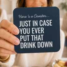 Cadeau de fête drôle de bar à cocktails bleu marin