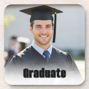 Dessous-de-verre Cadeau de photo de remise des diplômes personnalis