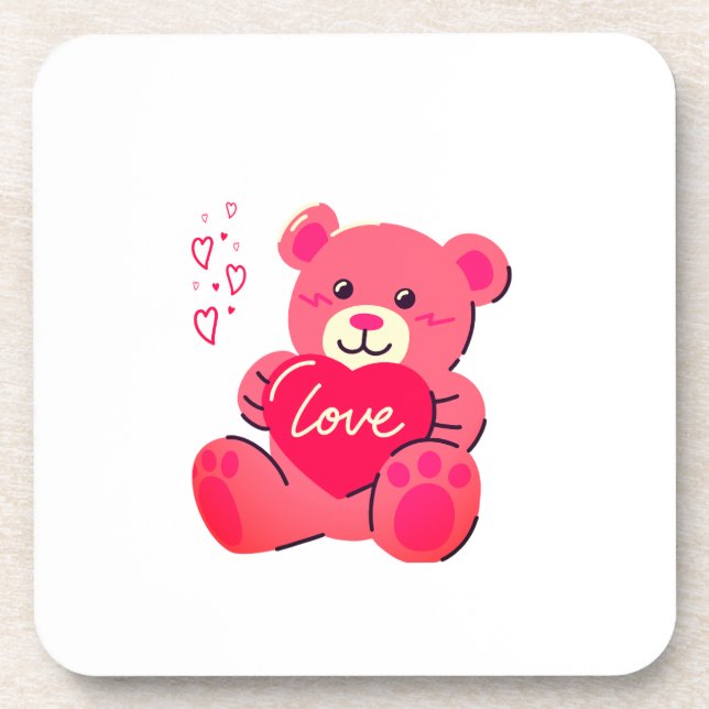 Dessous-de-verre Cadeau romantique de la Saint-Valentin (Devant)