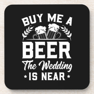 Dessous-de-verre Cadeaux de Mariage   Achetez-moi une bière Le Mari