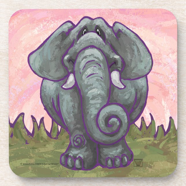 Dessous-de-verre Cadeaux et accessoires éléphants (Devant)