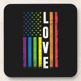 Dessous-de-verre Cadeaux Gay Pride Hommes Femmes LGBT Drapeau Arc-e