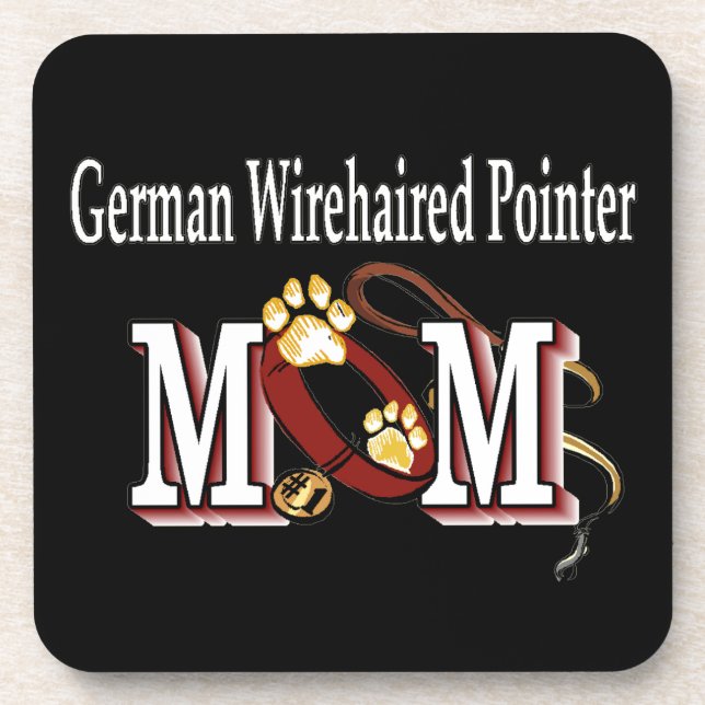 Dessous-de-verre Cadeaux maman pointer À poils durs allemand (Devant)