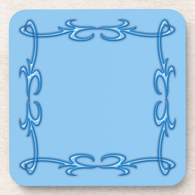 Dessous-de-verre Cadre bleu (Devant)