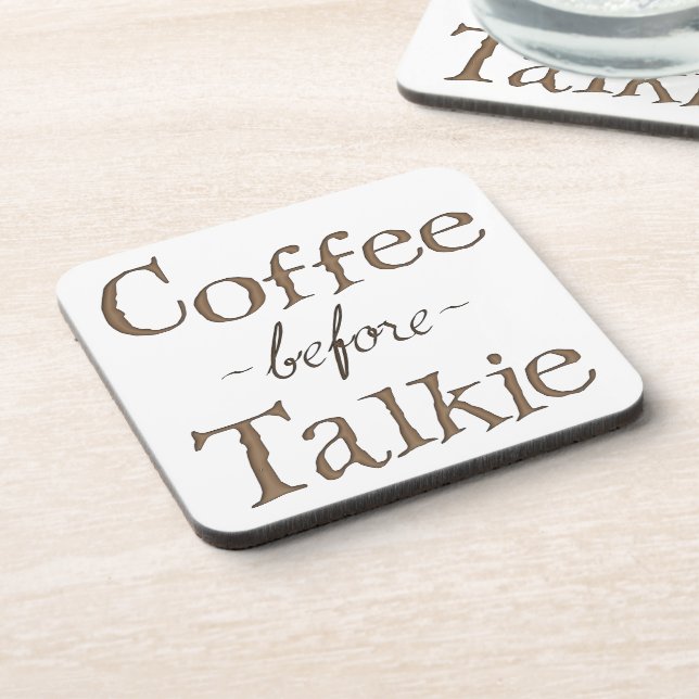 Dessous-de-verre Café avant Talkie (Côté gauche)