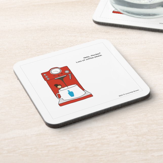 Dessous de verre café lundi (Côté gauche)