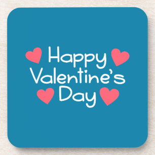 Dessous-de-verre Calligraphie Heureuse Sainte-Valentin DESSOUS DE