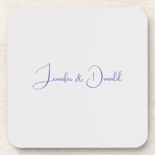 Dessous-de-verre Calligraphie tendance écriture classique simple pe (Devant)
