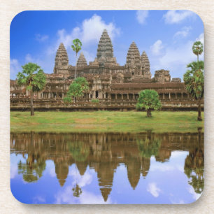 Dessous-de-verre Cambodge, Kampuchea, temple d'Angkor Wat.