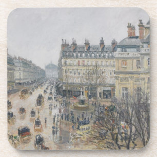 Dessous-de-verre Camille Pissarro   Place du Theatre Francais, Pari