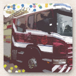 Dessous-de-verre Camion de pompiers