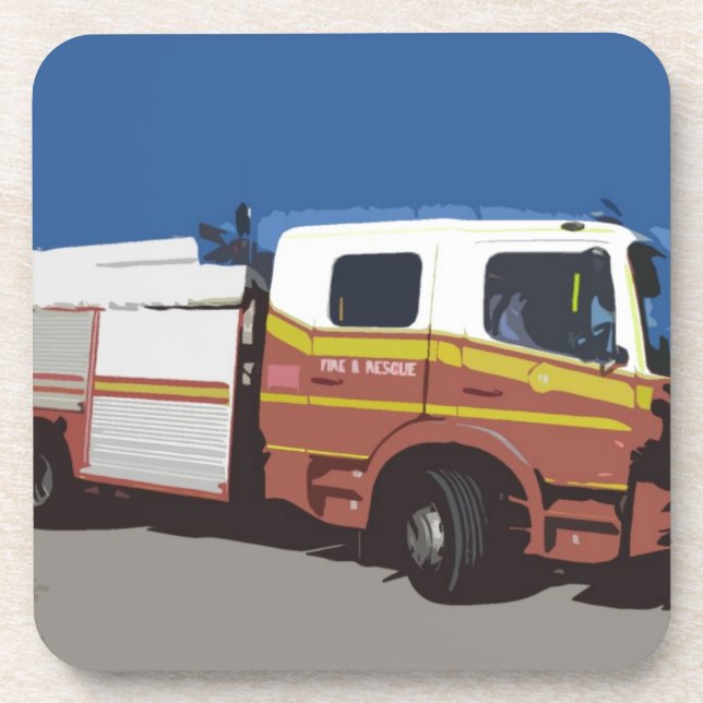 Dessous-de-verre Camion de pompiers (Devant)