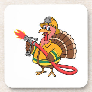 Dessous-de-verre Camions pompiers Thanksgiving Turquie