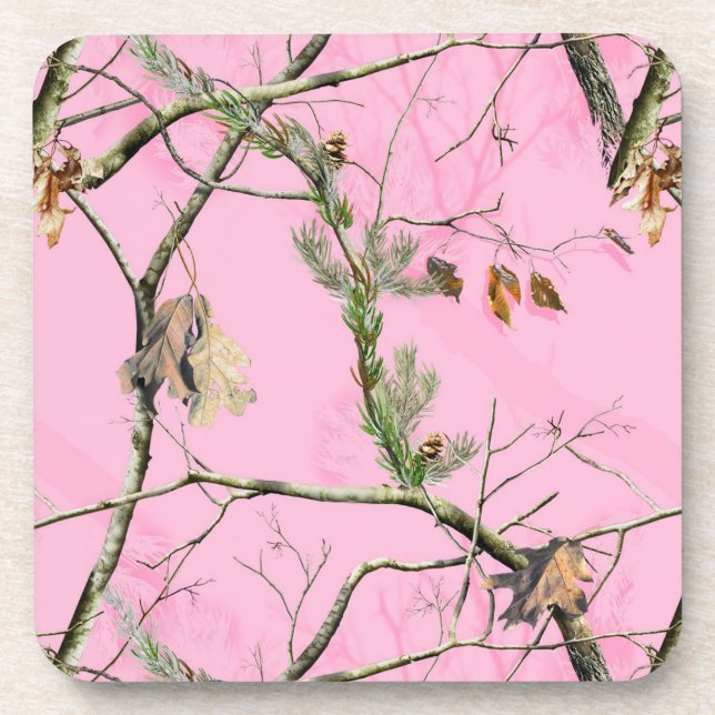 Dessous-de-verre Camo rose Camouflage Chasse Fille Boire Dessous de (Devant)