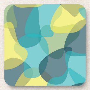 Dessous-de-verre Camouflage, moderne, cool, tendance, géométrique u