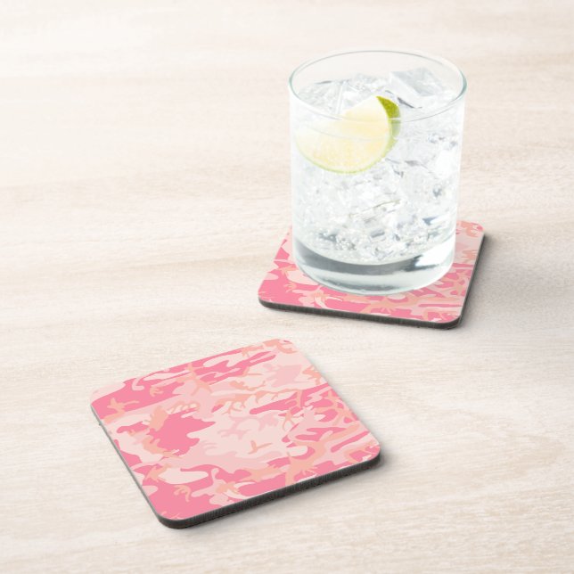 Dessous-de-verre Camouflage rose, Armée (Côté Droit)