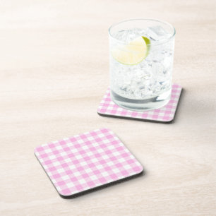 Dessous-de-verre Campagne Cottage Plaid Rose 