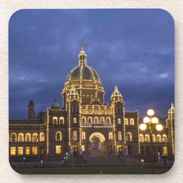 Dessous-de-verre CANADA, Colombie-Britannique, Victoria. Soir, (Devant)