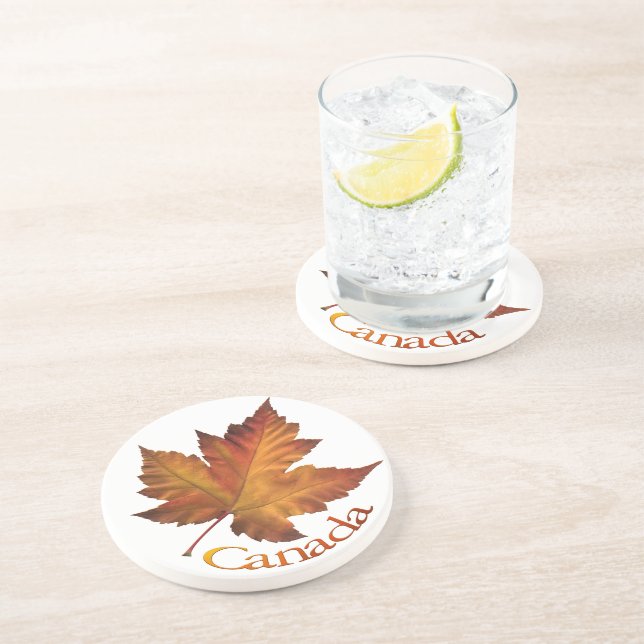 Dessous de verre Canada Souvenir Automne Feuilles  (Côté)
