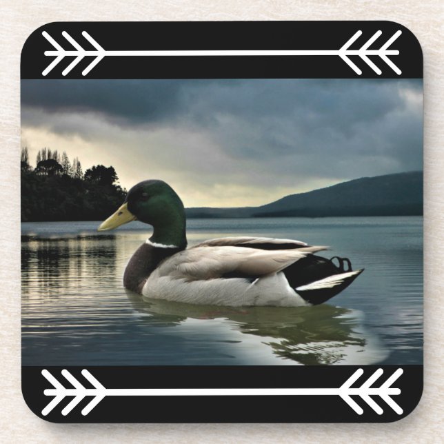 Dessous-de-verre Canard De Mallard Sur Le Lac (Devant)
